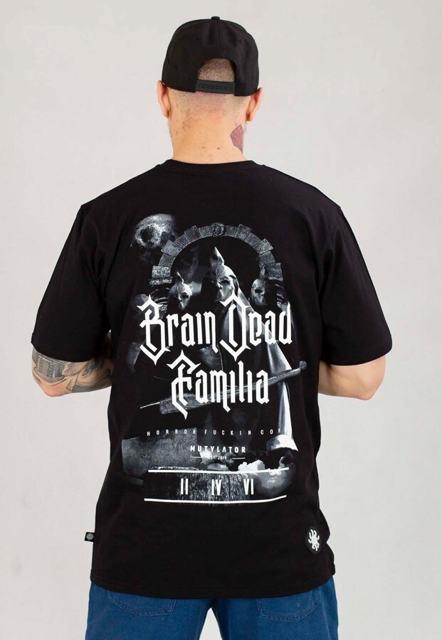 T-shirt Brain Dead Familia Kat czarny