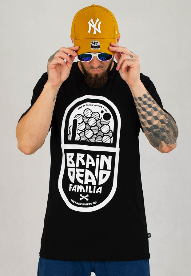 T-shirt Brain Dead Familia Pills czarny