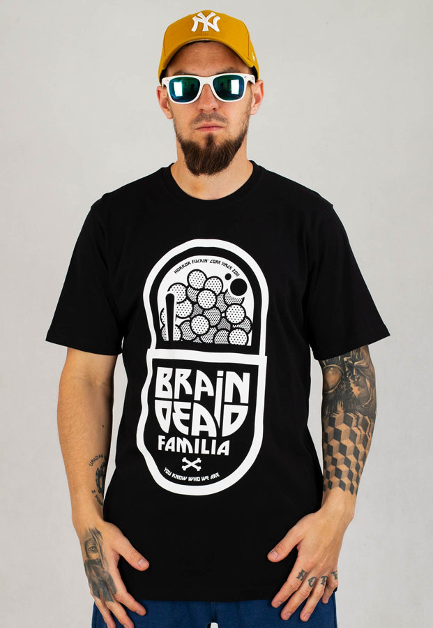 T-shirt Brain Dead Familia Pills czarny